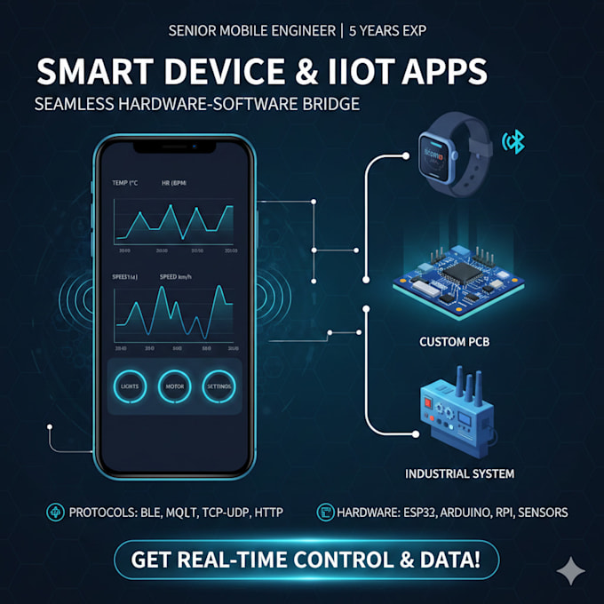 develop an iot or bluetooth connected mobile app