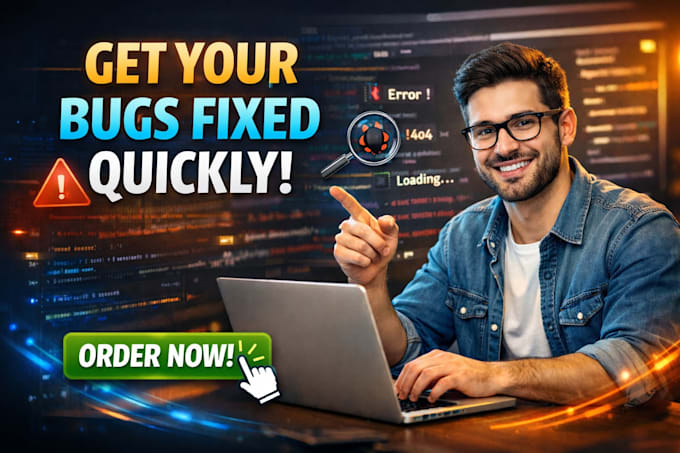Fix frontend and backend bugs fast by Punzi222 | Fiverr