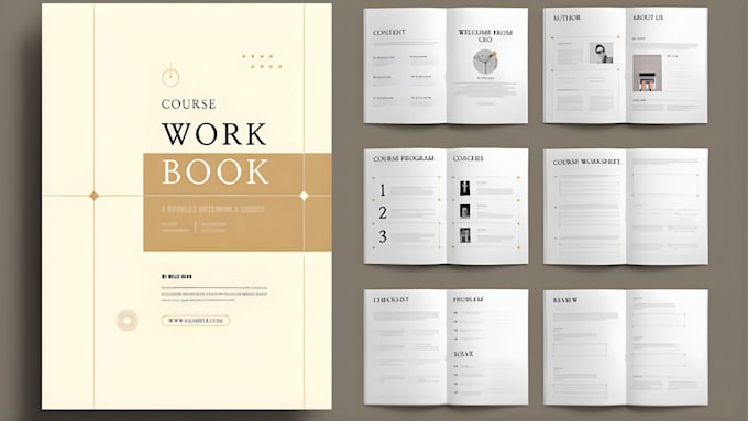 create digital workbook design lead magnet design journal design