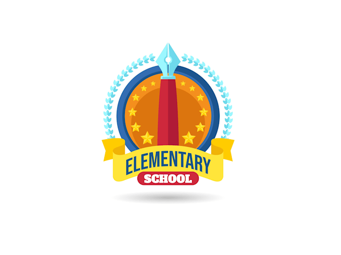 create high quality and beautiful elementary school logo design