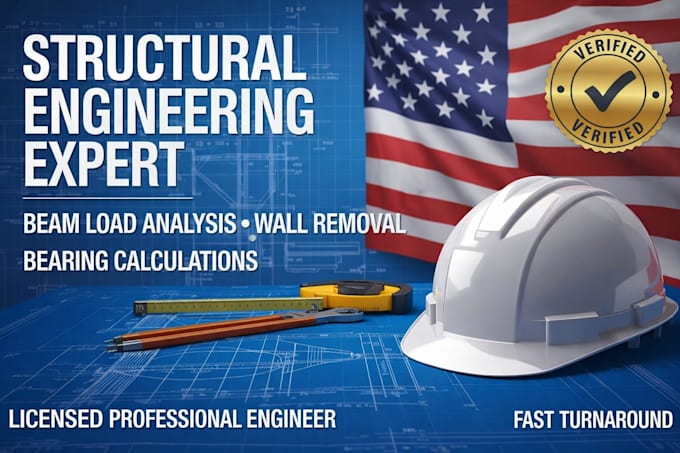 provide structural calculations for beam header and bearing wall removal
