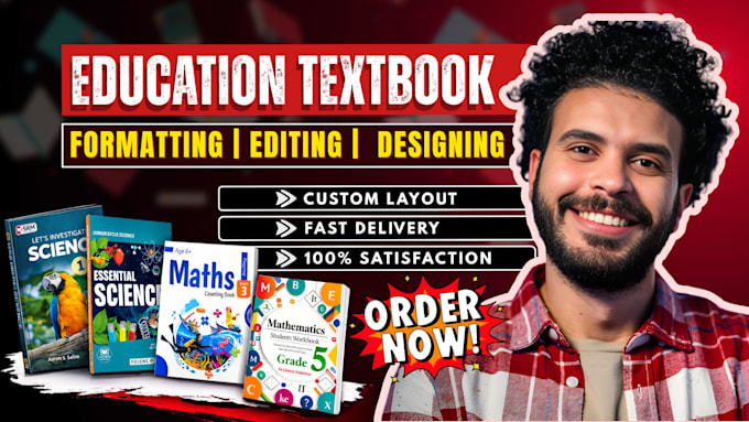 design professional educational textbooks, workbooks, and lesson guides