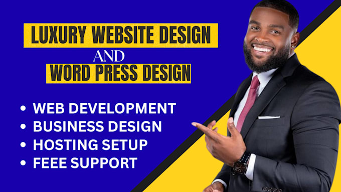 build a premium luxury website design and website development
