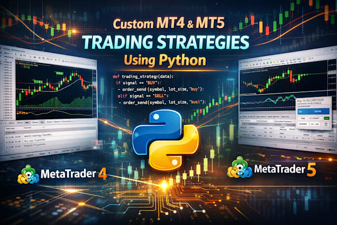 develop custom mt4 and mt5 trading strategies using python