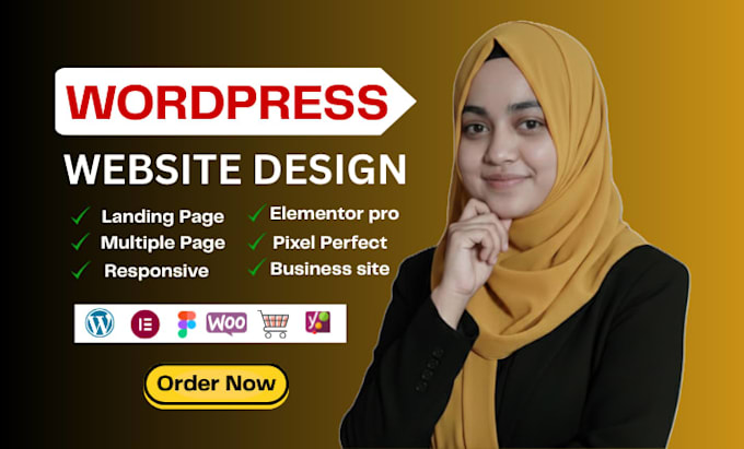 do wordpress website design, wordpress landing page with elementor pro