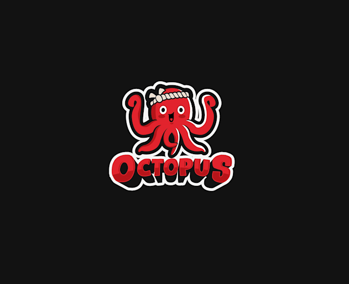 create graceful and fantastic kraken logo design