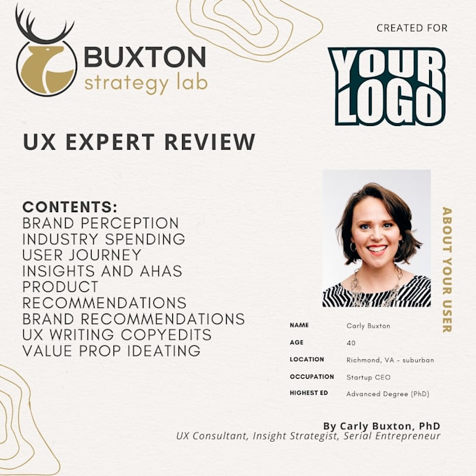 deliver a UX expert review with actionable insights