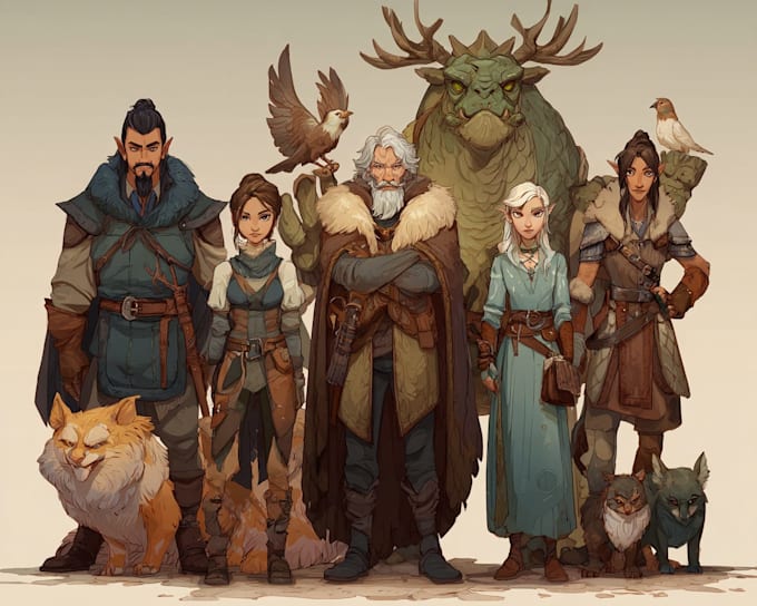 do dungeons and dragons, rpg party or any dnd character