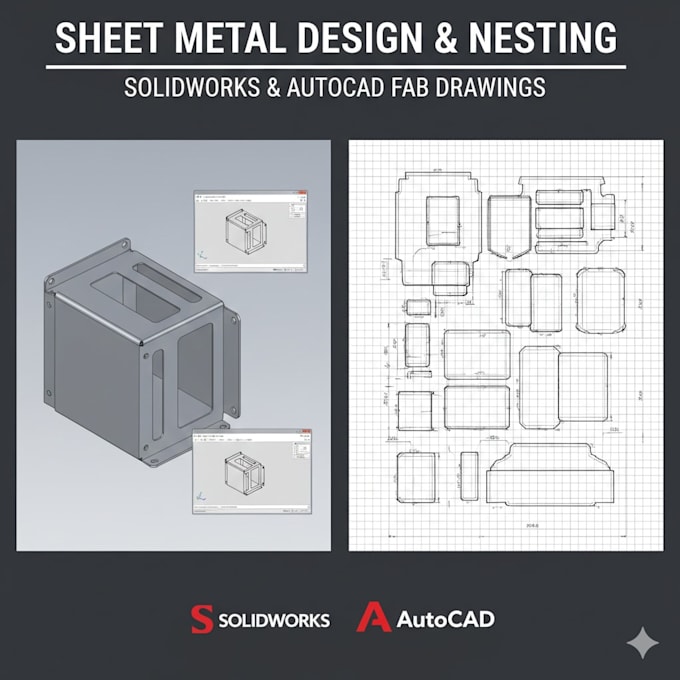do professional sheet metal and nesting drawings for laser