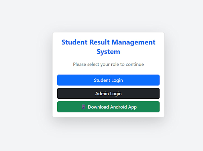 develop a student result management system website in PHP mysql