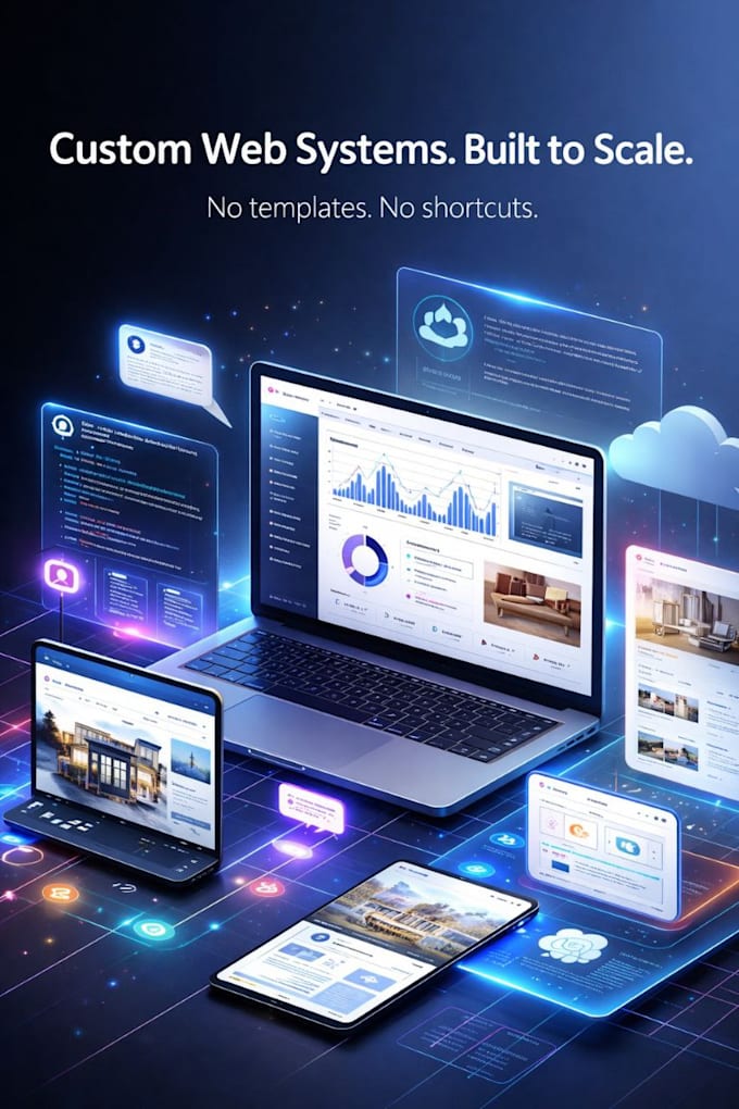develop a scalable high end custom website or web paltform