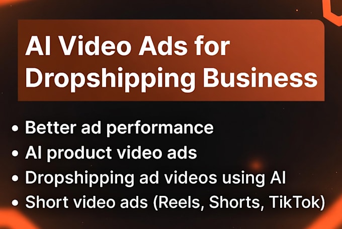 ai video ads for dropshipping business