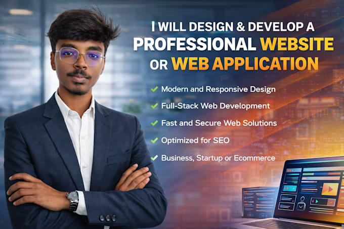 design and develop a modern responsive website or web app