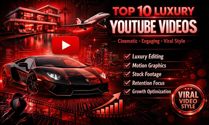 edit luxury lifestyle documentary videos for youtube automation channel