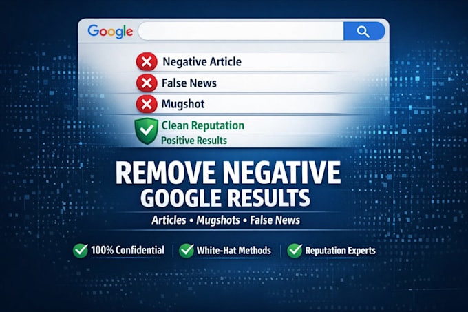 remove negative articles mugshots and false news