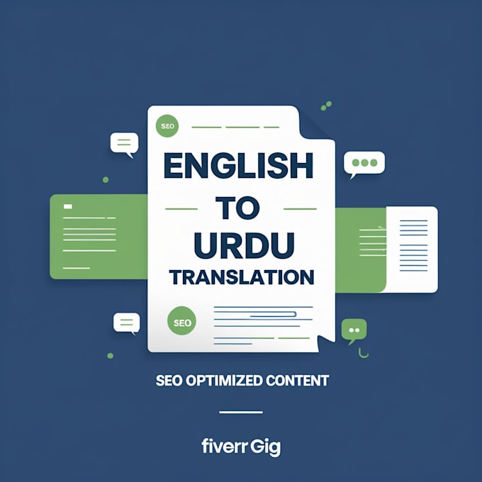 do SEO optimized english to urdu content translation