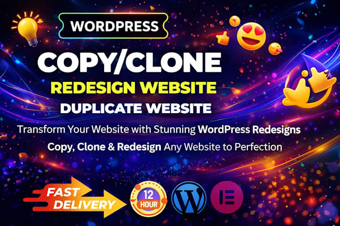 wordpress design redesign, copy, clone wordpress website