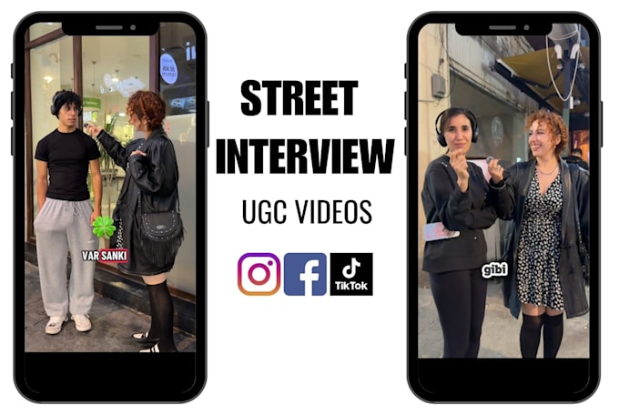 create street interview ugc video content for your socials