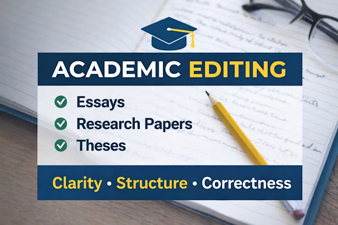 edit, improve your academic text for clarity and structure