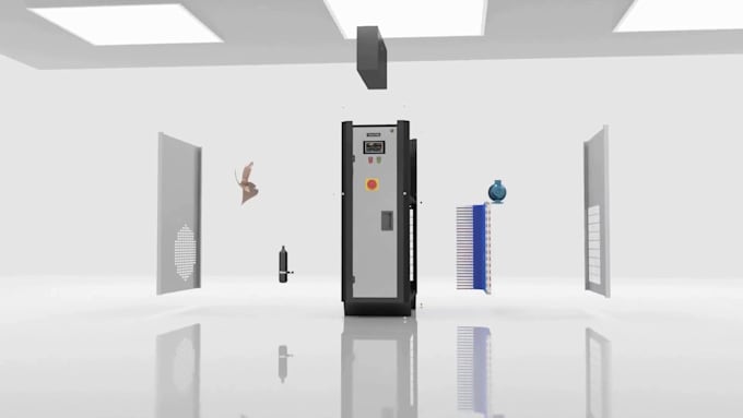 do 3d industrial animation for manufacturing engineering animation video