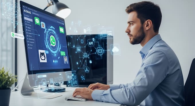 develop custom ai saas app, ai software, whatsapp ai, API integration, ai agents
