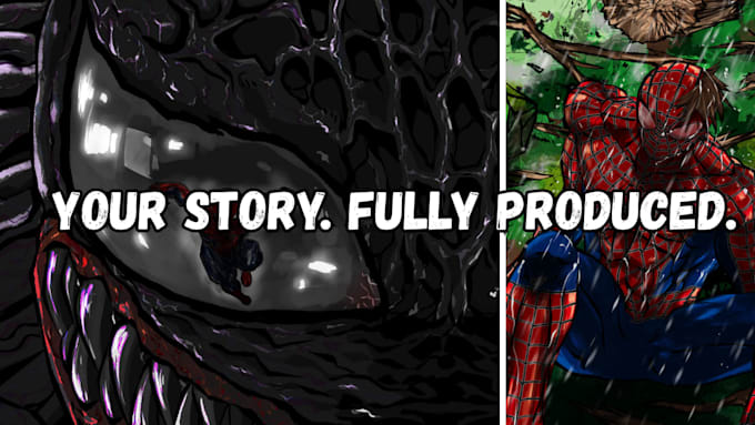 produce a full custom motion comic from start to finish
