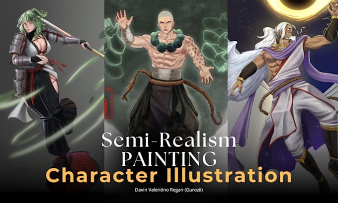 create fantasy character and creature art, concept