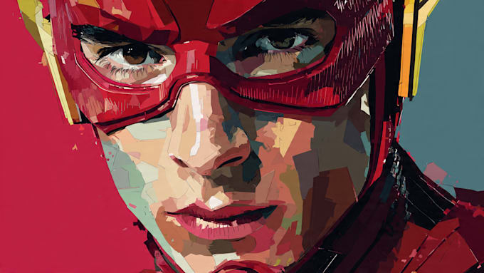 draw comic superhero pop art portraits