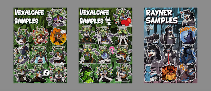 draw custom furry stickers for discord or telegram