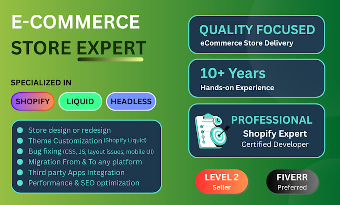 fix, customize, and redesign your shopify store