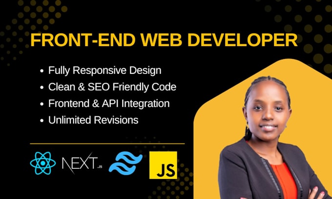 be your front end web developer react next js