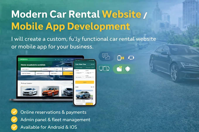 build a luxury car rental website