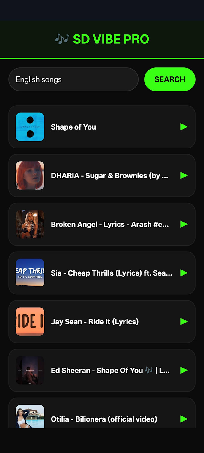 build a professional music web application with youtube API