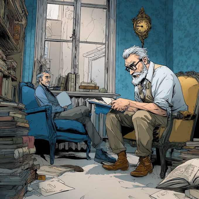 comic book illustration with comic book illustrator
