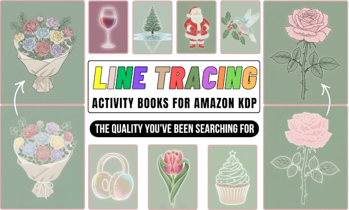 create kids tracing activity book interior and cover