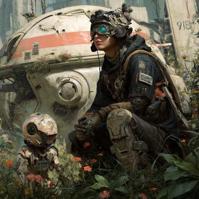 draw sci fi illustration and sci fi sci fi illustration