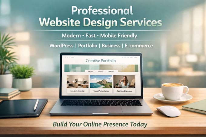 create professional wordpress or custom website design