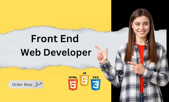do front end web development using HTML CSS javascript react