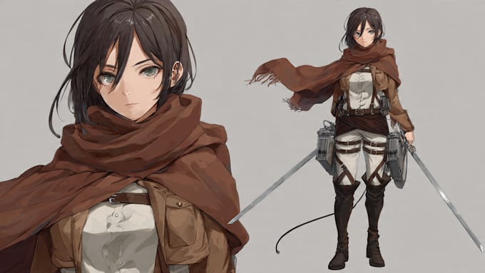 draw anime or realistic character illustration