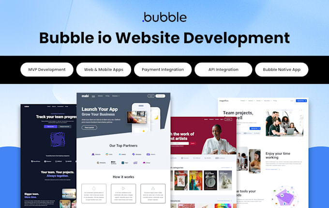 do build bubble io website, bubble mvp, bubble app, bubble developer for you