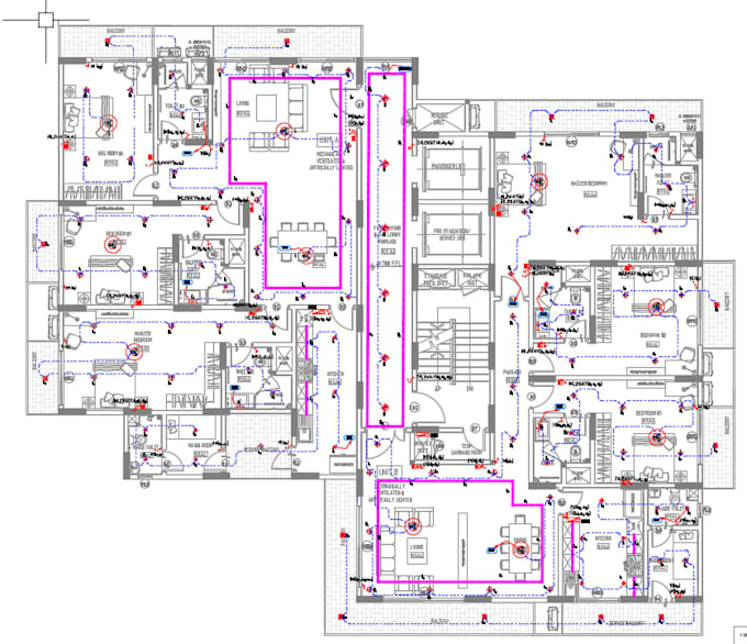 design electrical lighting and power layout using autocad