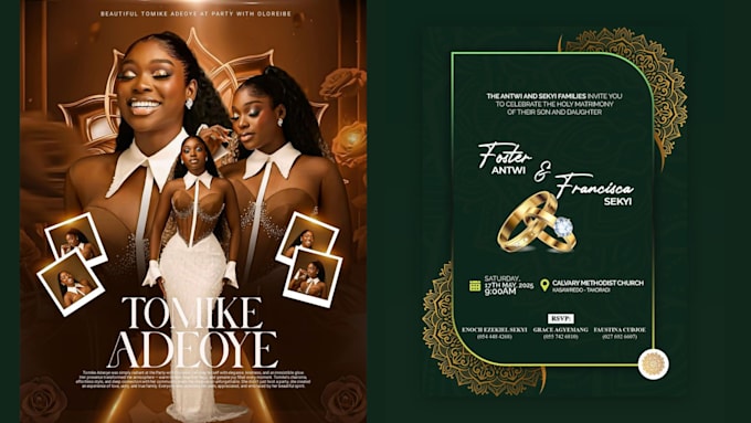 design postcards, invitation cards for any event