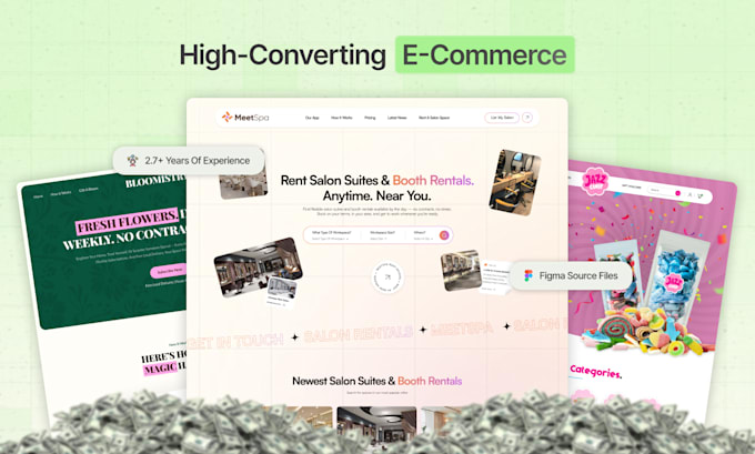 design a high converting e commerce website UI UX in figma