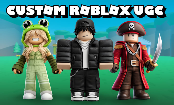 create custom roblox ugc accessories, outfits, 3d characters and items