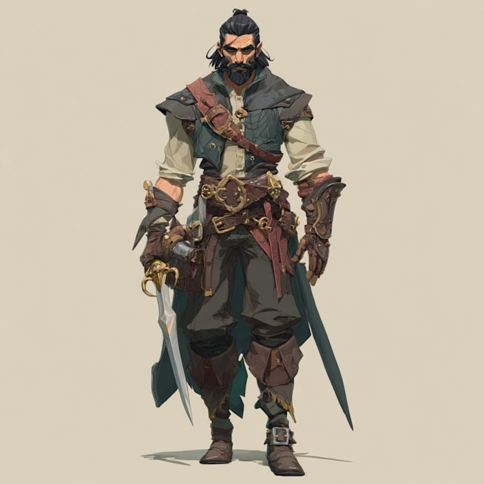 Draw fantasy style dnd character art and illustration by Lilhenson | Fiverr