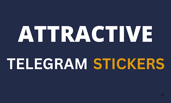 design attractive telegram stickers