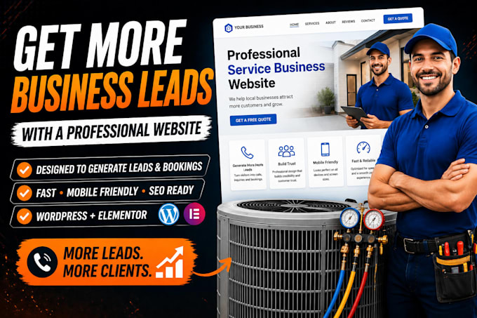 design a lead generation website for your service business