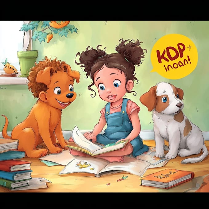 design custom children storybook and comic illustrations