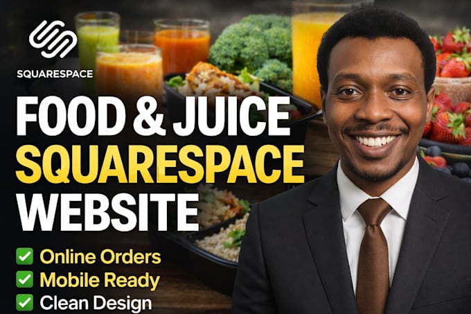 design a high converting squarespace website for meal prep and juice brands
