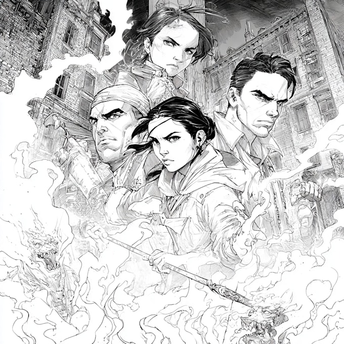 draw a custom cover art for your comic